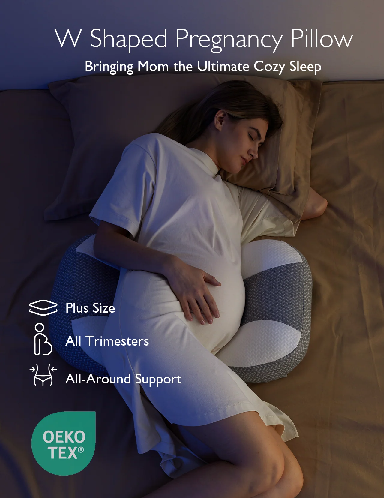 Pregnancy Wedge Pillows with Cooling Cover - Image 12
