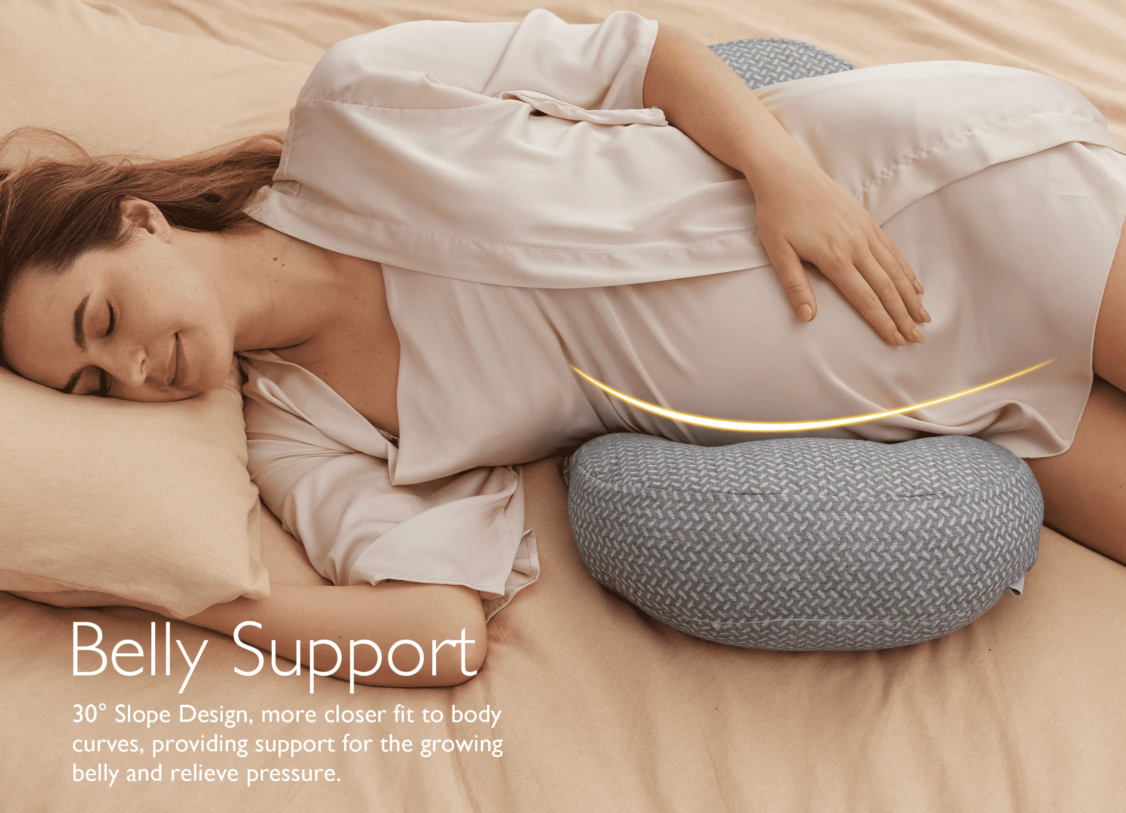 Pregnancy Wedge Pillows with Cooling Cover - Image 4