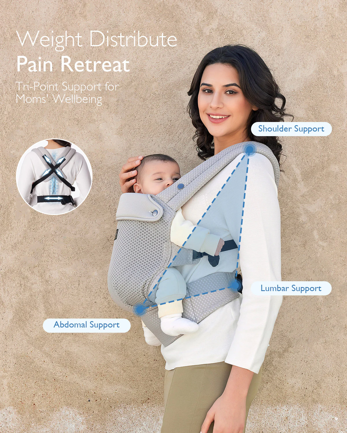 Momcozy PureHug Air Mesh Baby Carrier - Image 14
