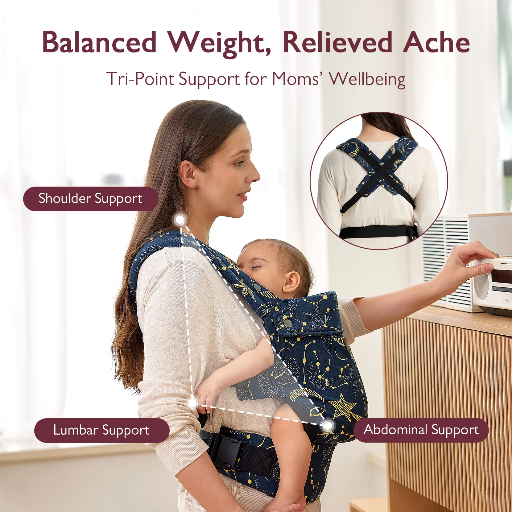 PureHug Baby Carrier - Ergonomic Cozy & Lightweight - Image 24