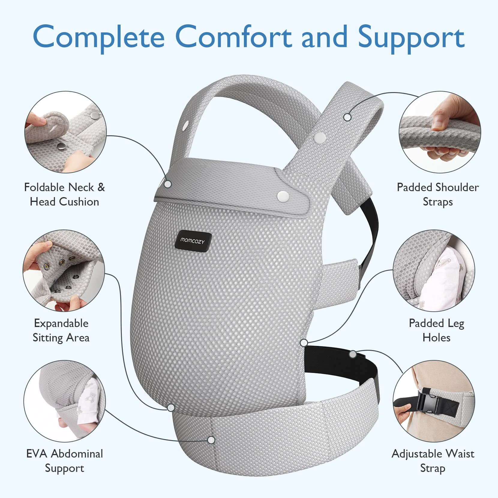 PureHug Baby Carrier - Ergonomic Cozy & Lightweight - Image 48