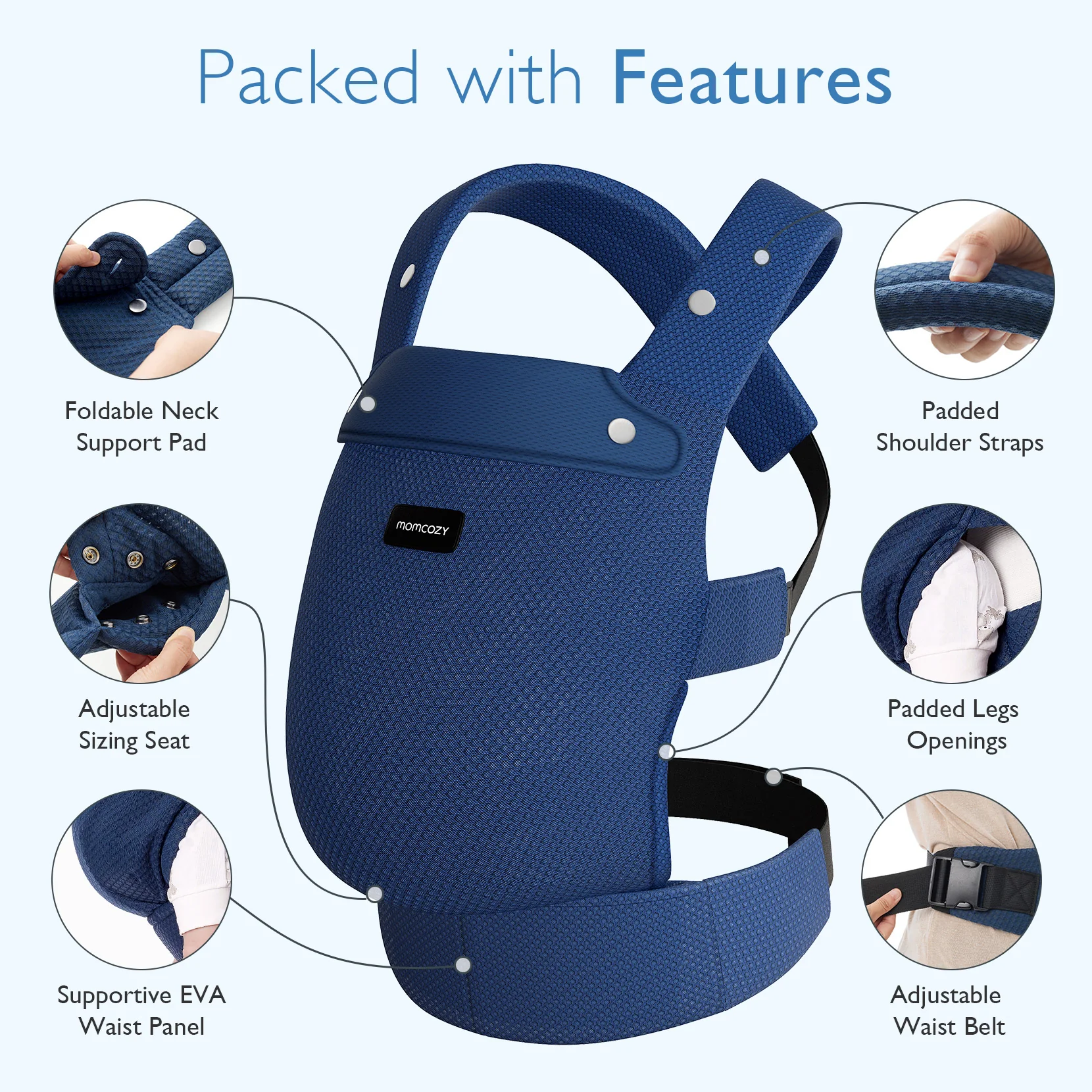 PureHug Baby Carrier - Ergonomic Cozy & Lightweight - Image 57