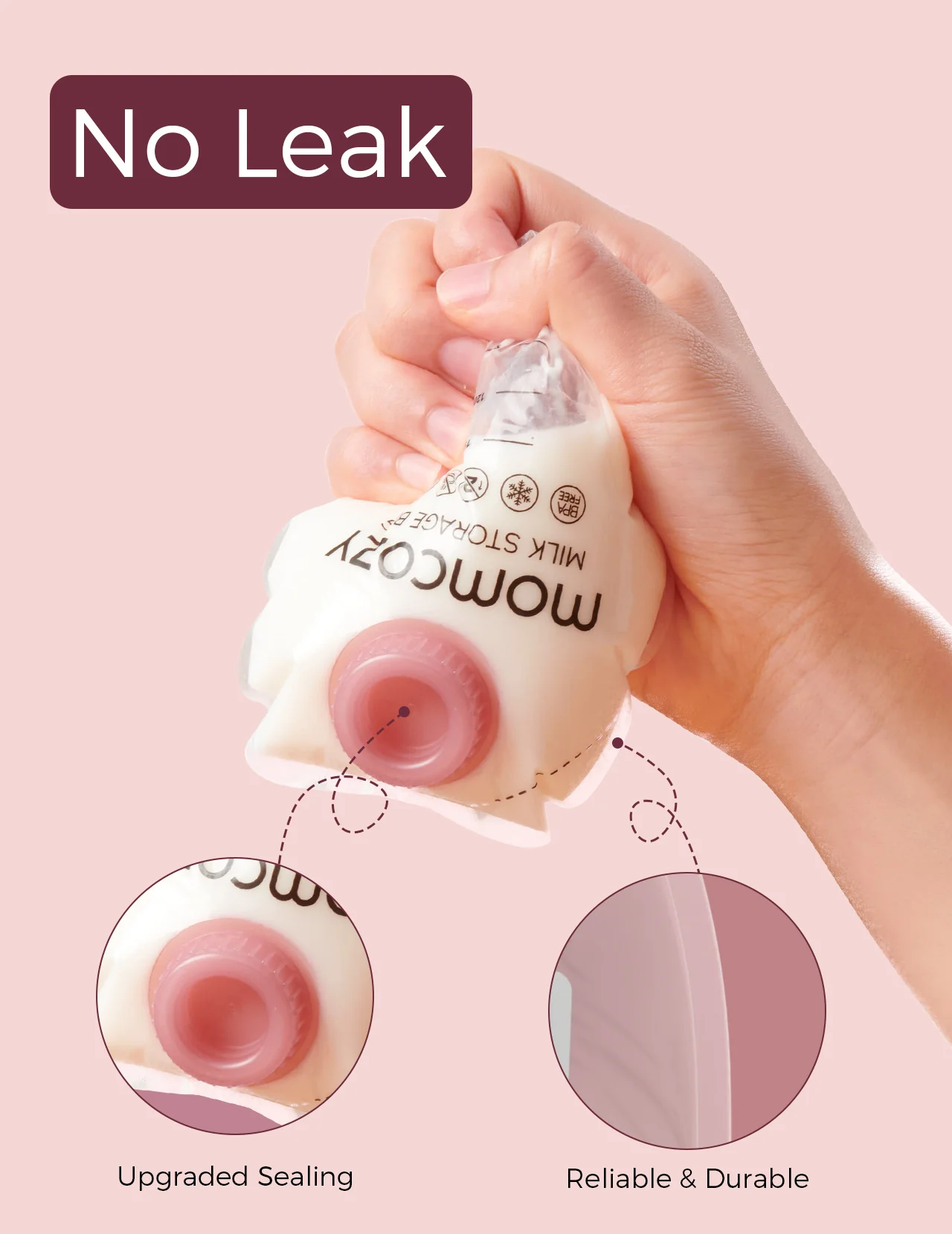 Momcozy Screw-on Breastmilk Storage Bags(48PCS) - Image 5