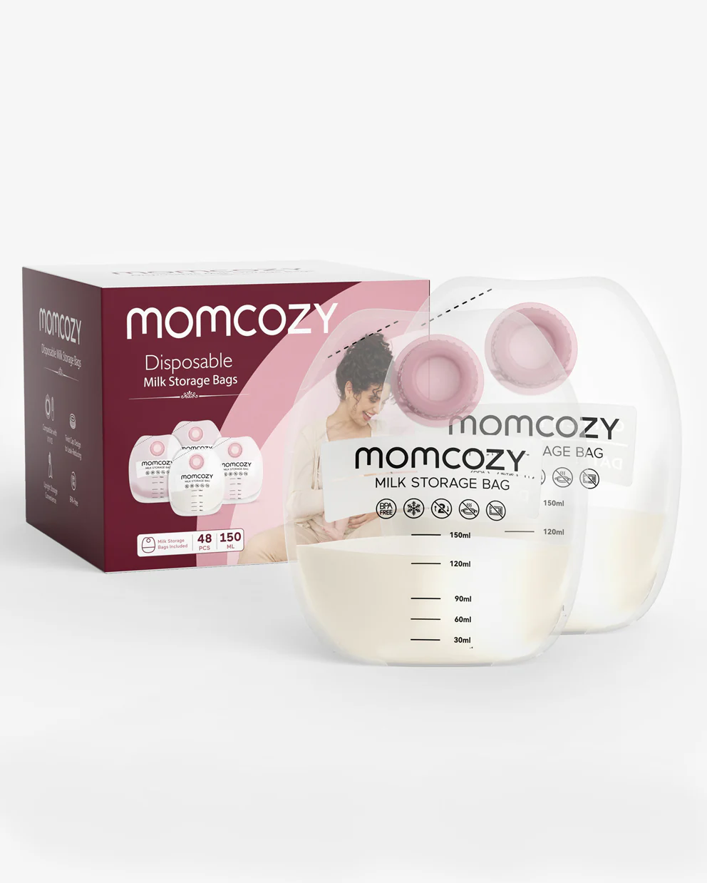 Momcozy Screw-on Breastmilk Storage Bags(48PCS) - Image 8
