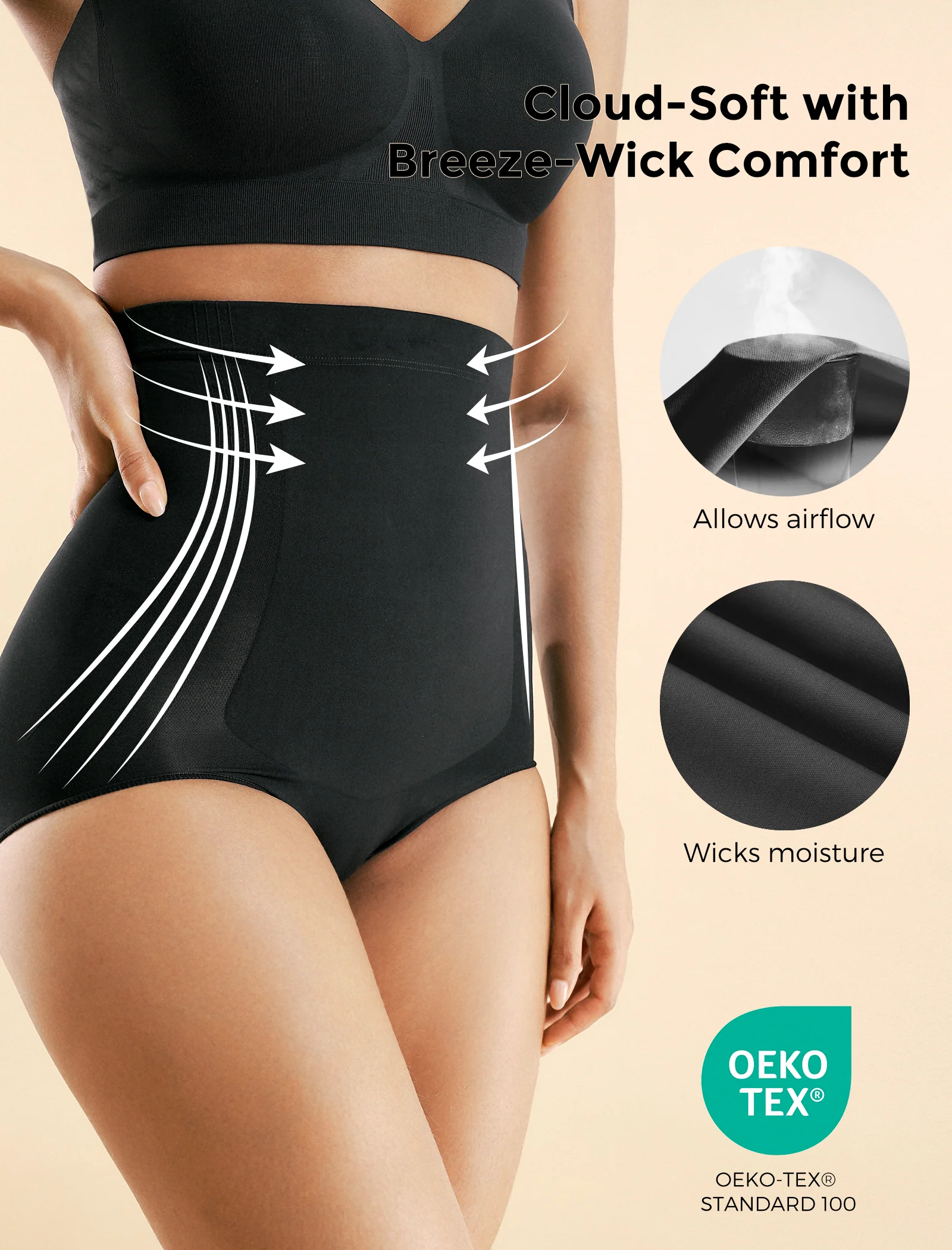 Momcozy Seamless Tummy Shapewear Panties - Postpartum & Daily Dress - Image 8