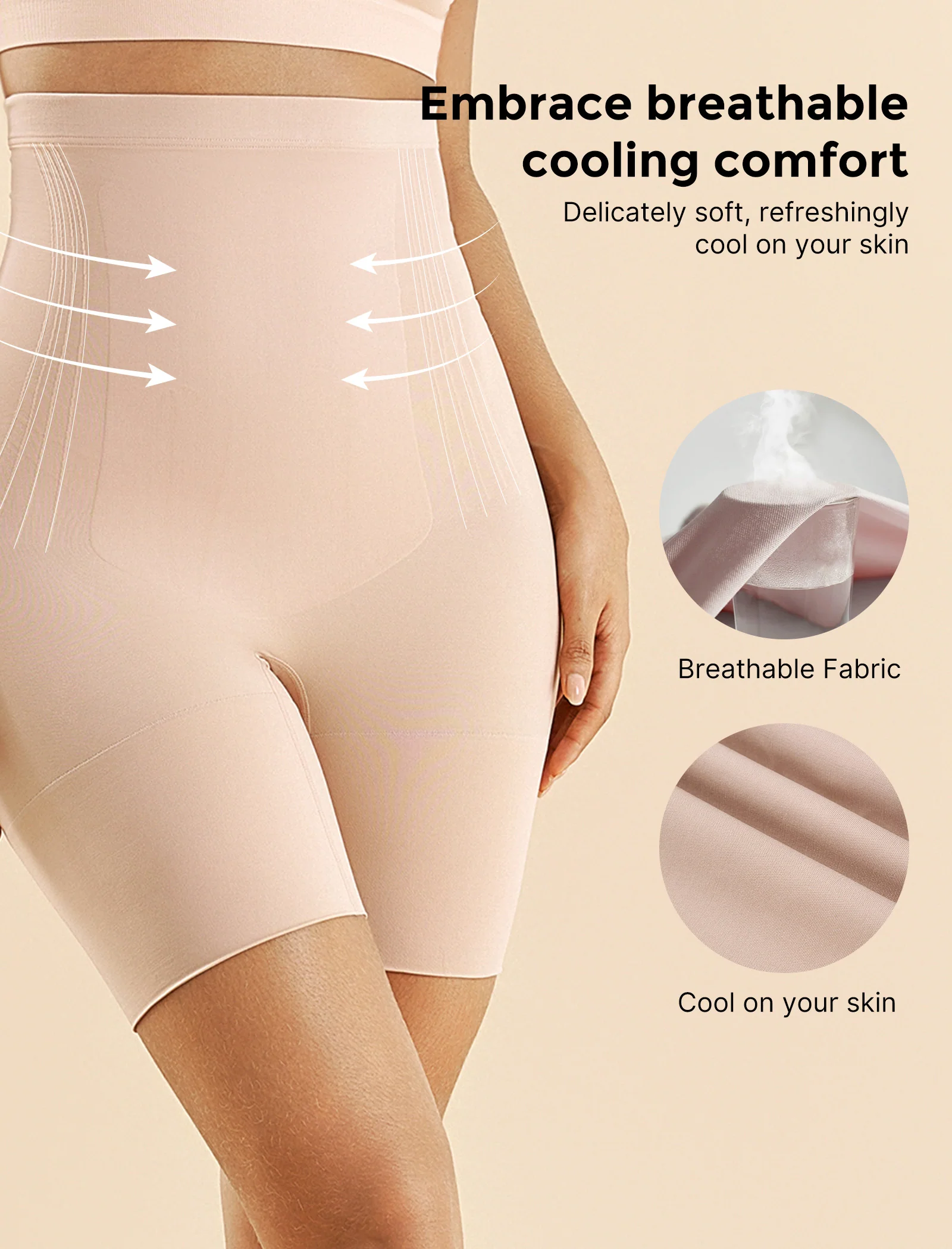Momcozy Seamless Tummy Shapewear Shorts - Postpartum & Daily Dress - Image 2