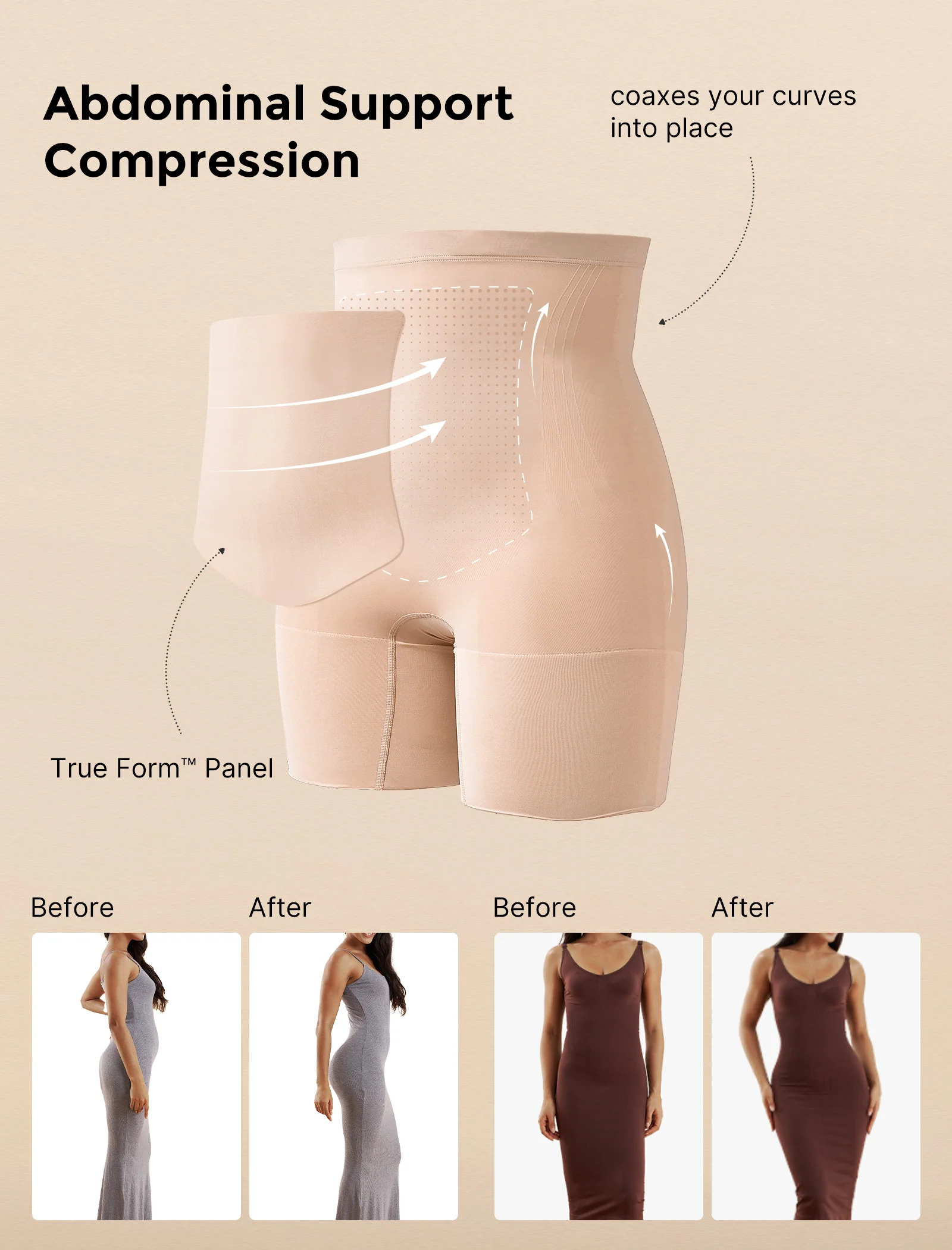 Momcozy Seamless Tummy Shapewear Shorts - Postpartum & Daily Dress - Image 3