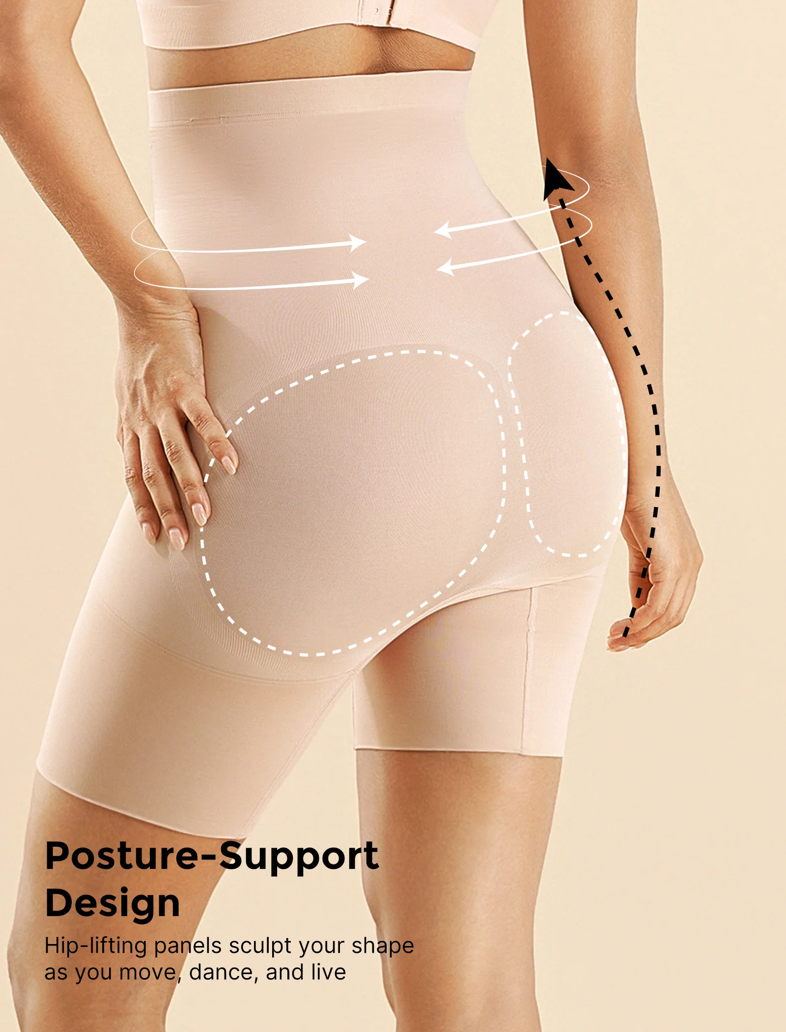 Momcozy Seamless Tummy Shapewear Shorts - Postpartum & Daily Dress - Image 4