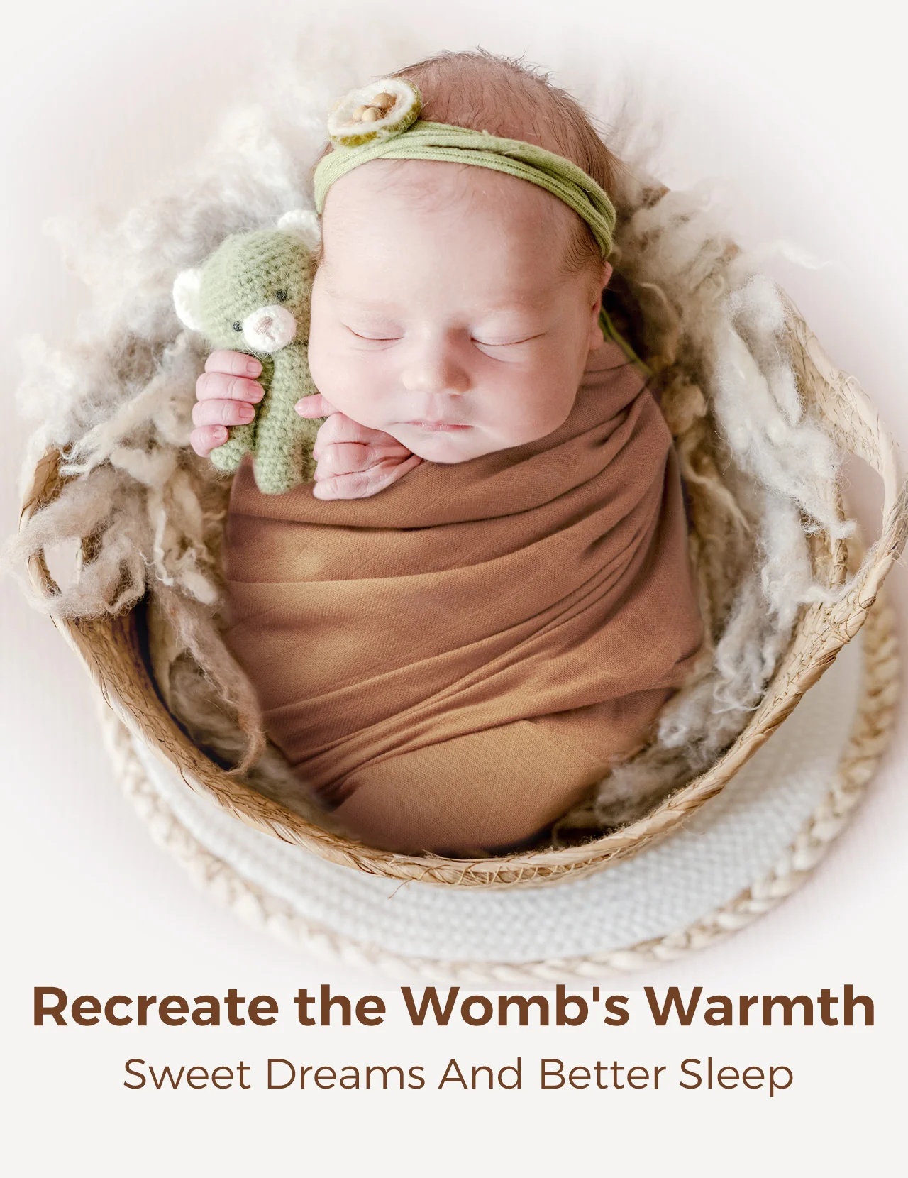 Momcozy Softness Swaddle Blankets -  Brown (4 Pack) - Image 4