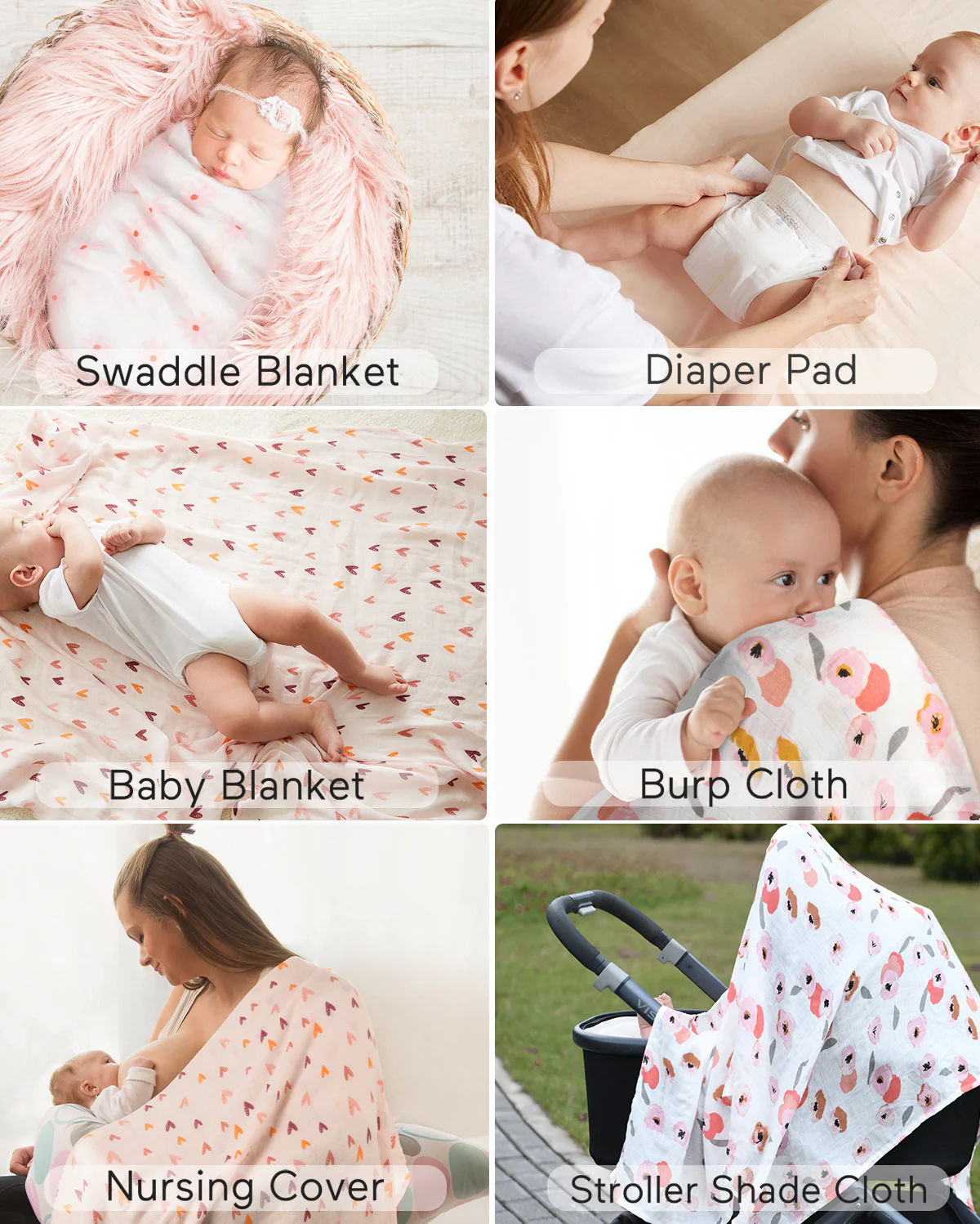 Momcozy Softness Upgrade Muslin Swaddle Blankets - Image 45