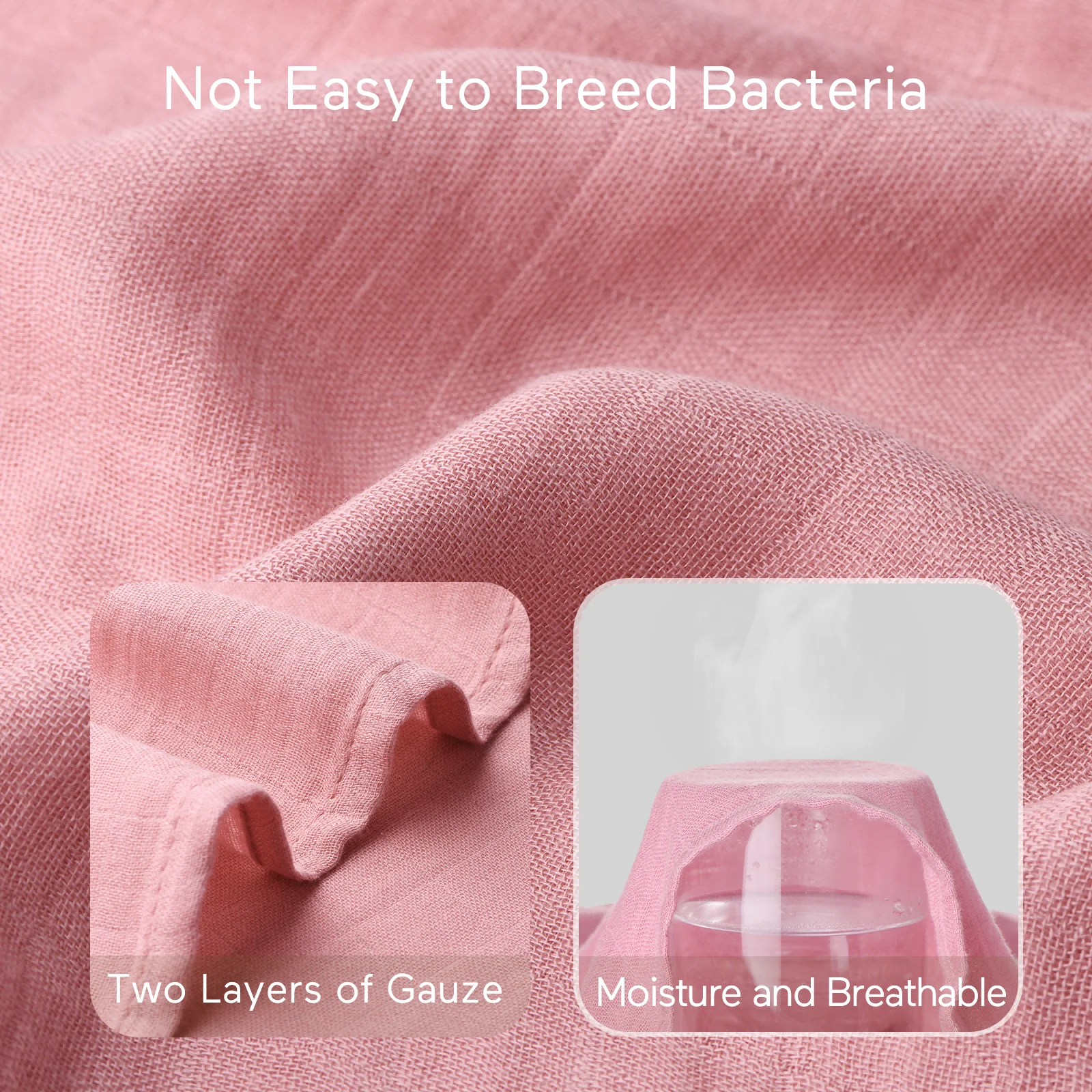 Momcozy Softness Swaddle Blankets -  Light Green (4 Pack) - Image 7