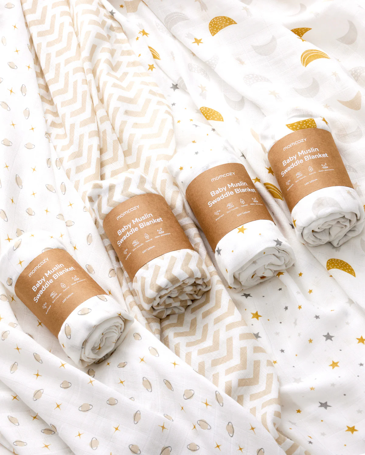 Momcozy Softness Upgrade Muslin Swaddle Blankets - Image 5