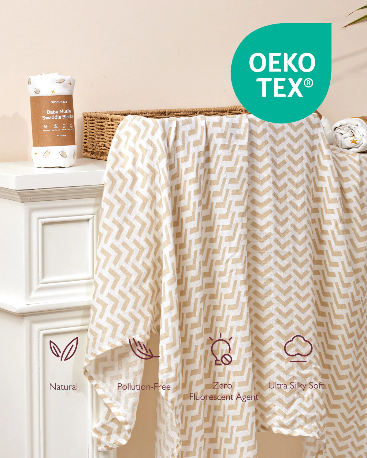 Momcozy Softness Upgrade Muslin Swaddle Blankets - Image 33