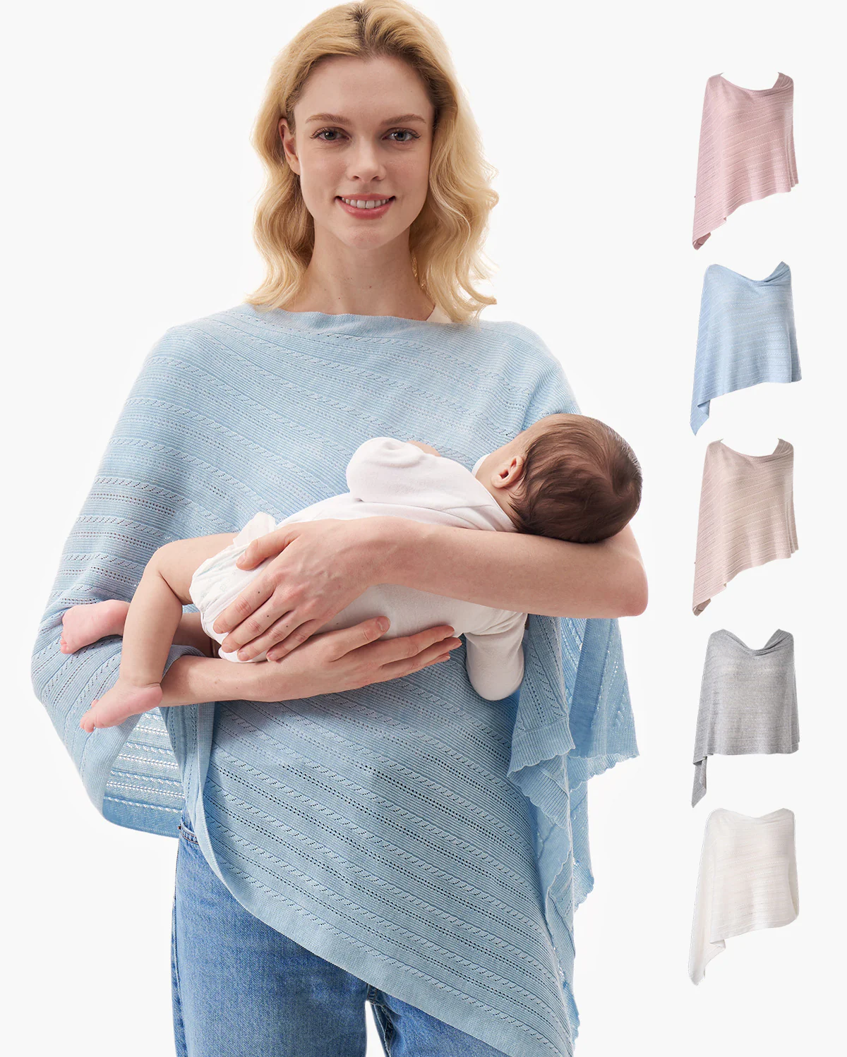 Tencel™ Lyocell Fabric Ultra-Light Nursing Cover - Image 37