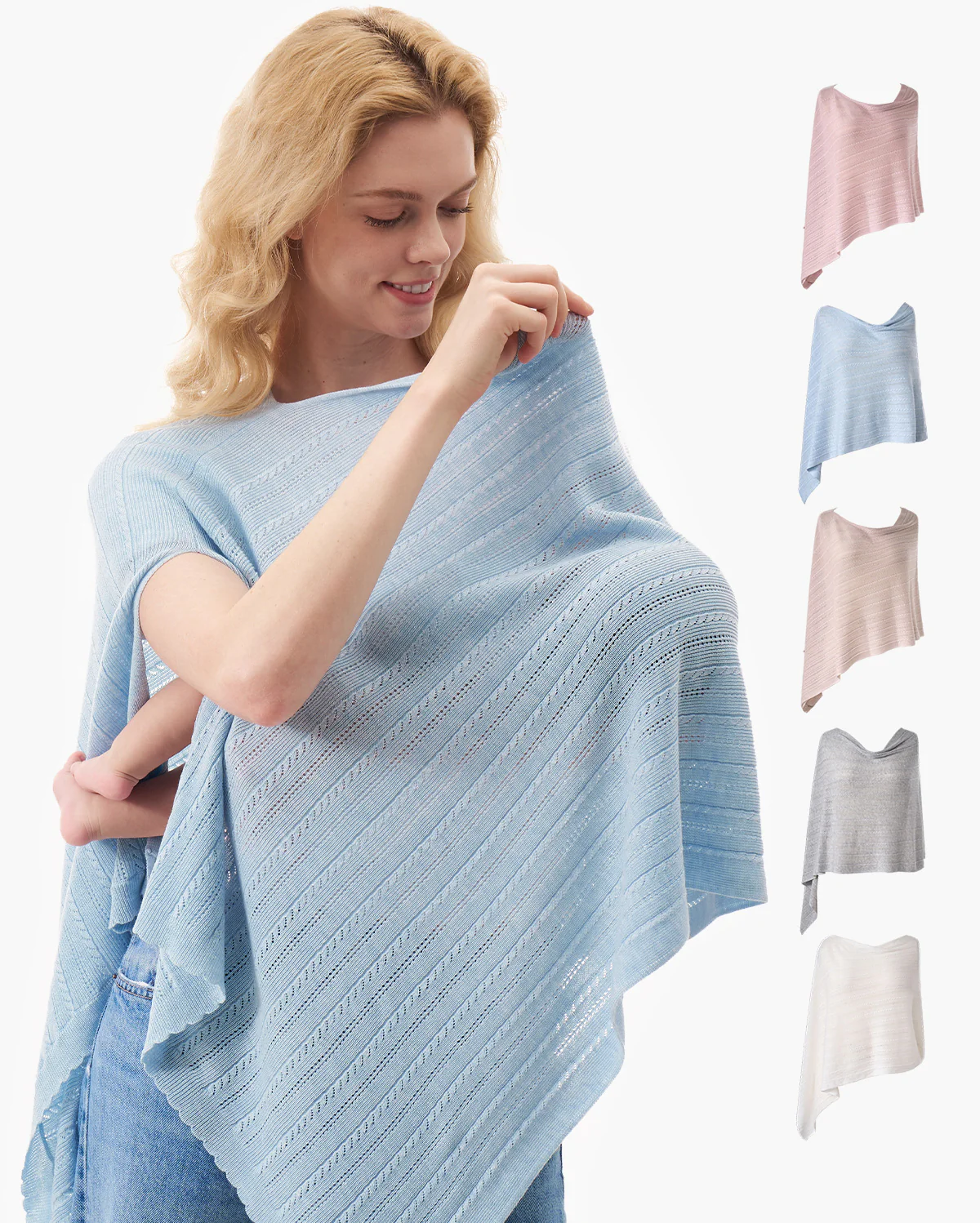 Tencel™ Lyocell Fabric Ultra-Light Nursing Cover - Image 38
