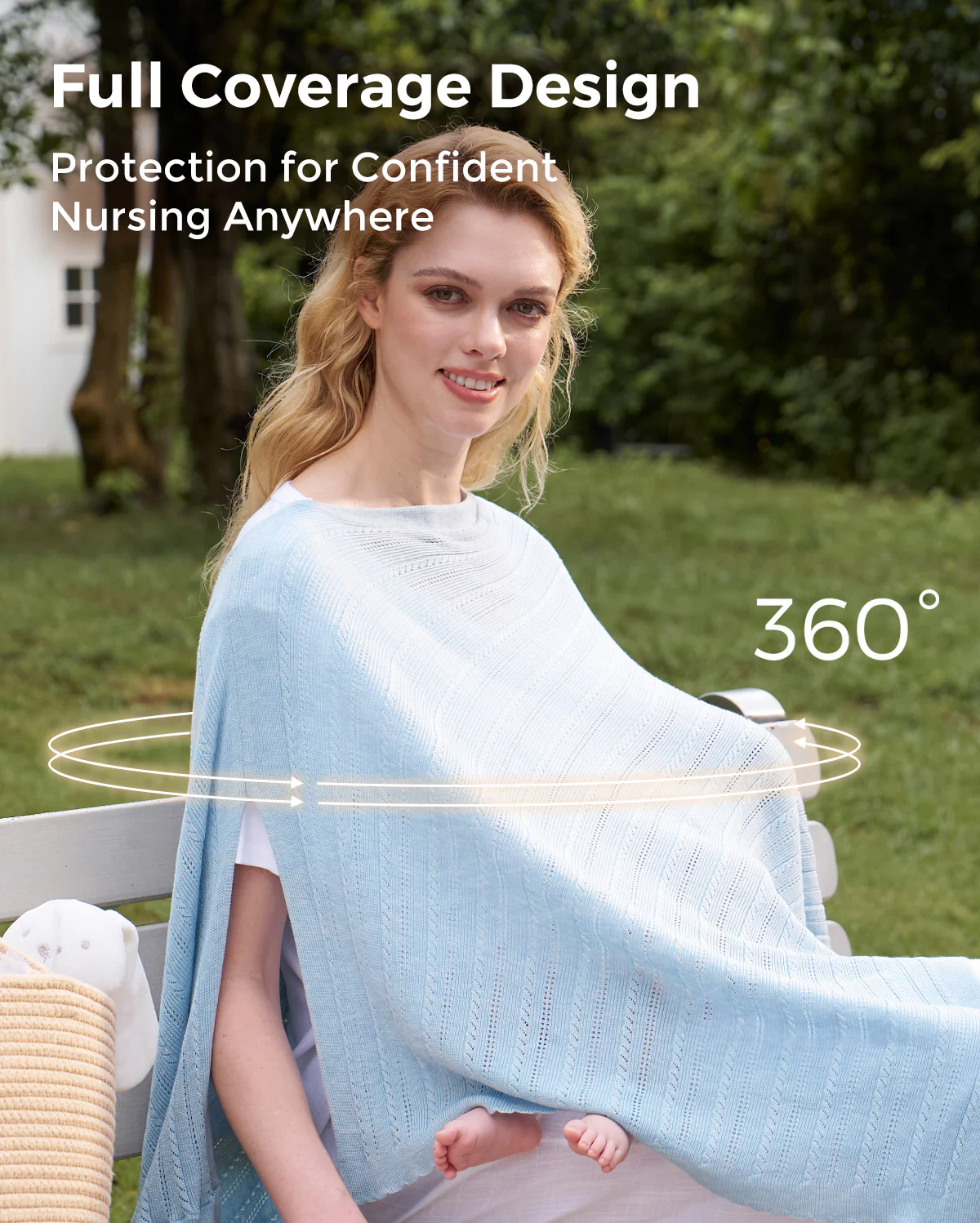 Tencel™ Lyocell Fabric Ultra-Light Nursing Cover - Image 41