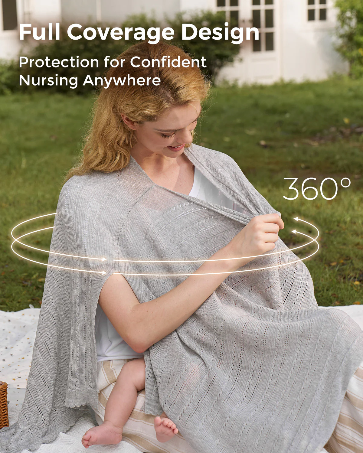 Tencel™ Lyocell Fabric Ultra-Light Nursing Cover - Image 43