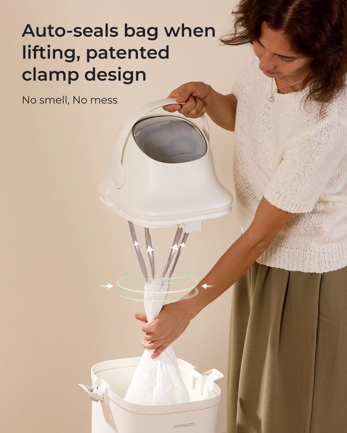 Momcozy Triple-Seal Diaper Pail - Image 4
