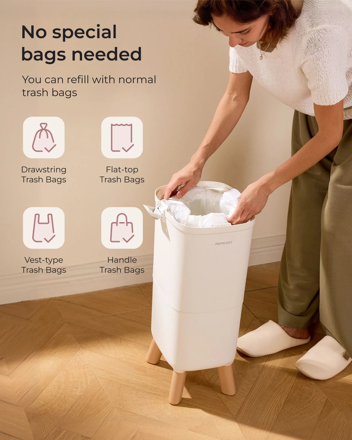 Momcozy Triple-Seal Diaper Pail - Image 8