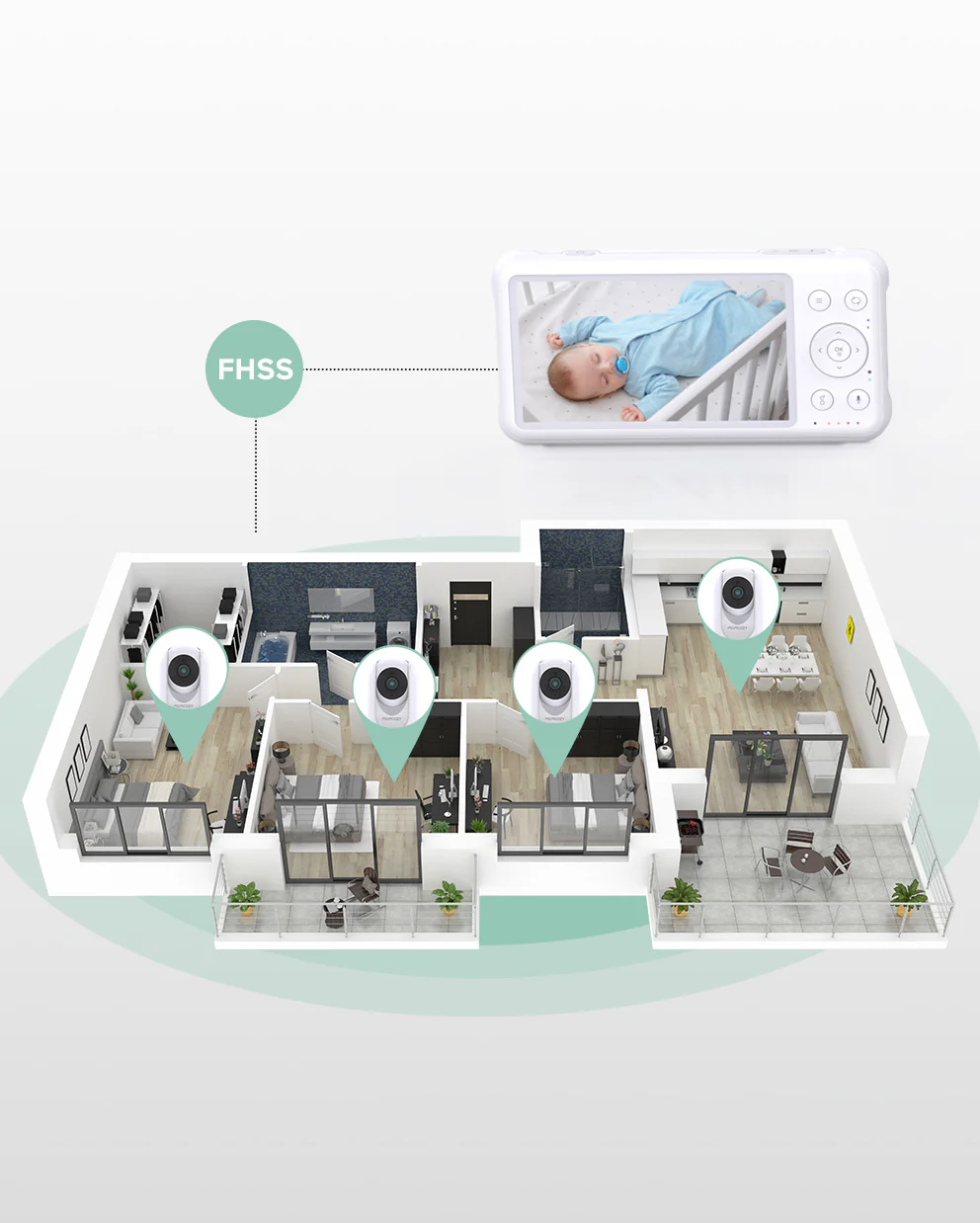 1080P High - Performance Video Baby Monitor BM01 - Image 11