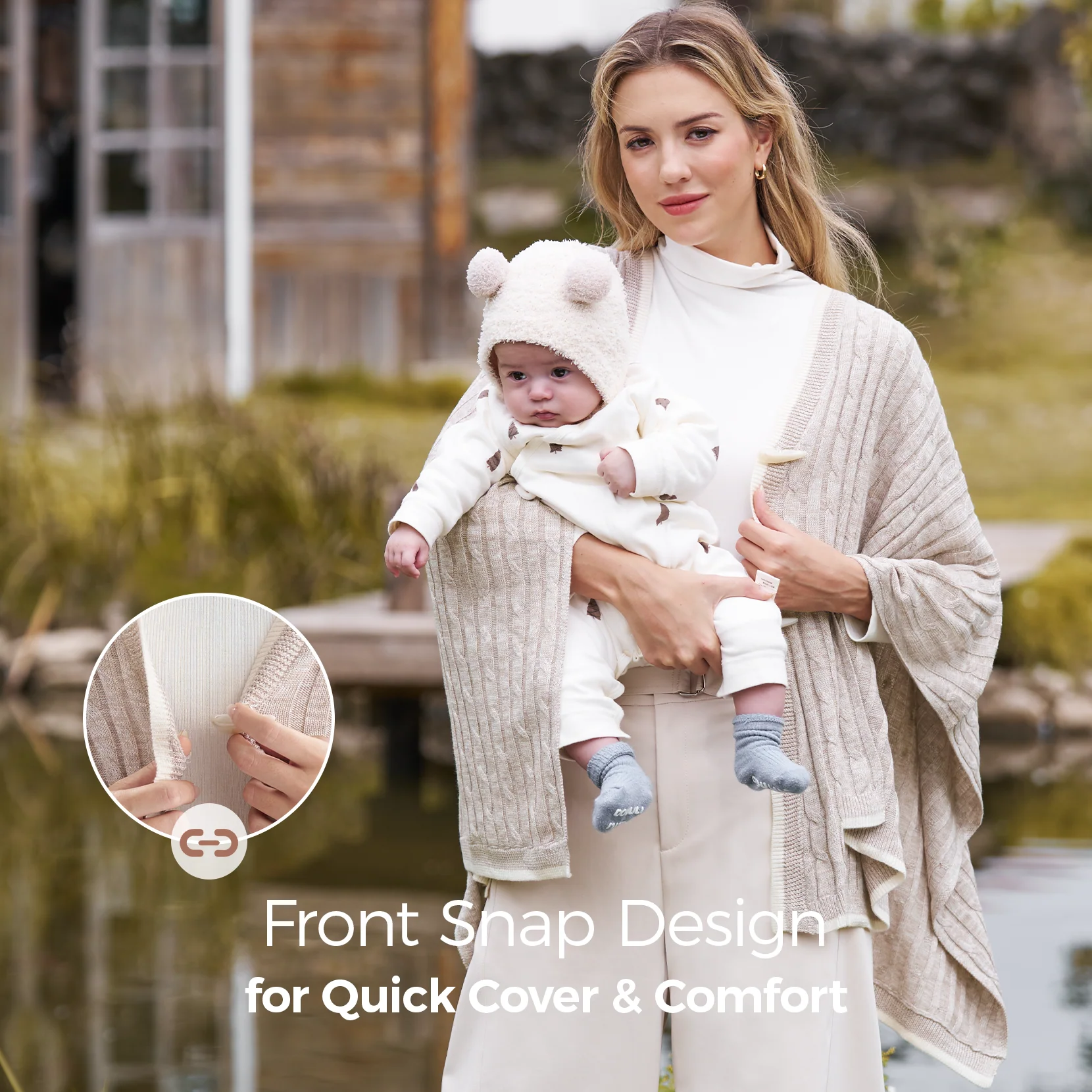 Momcozy Soft Knitted Blend Nursing Cover - Image 12