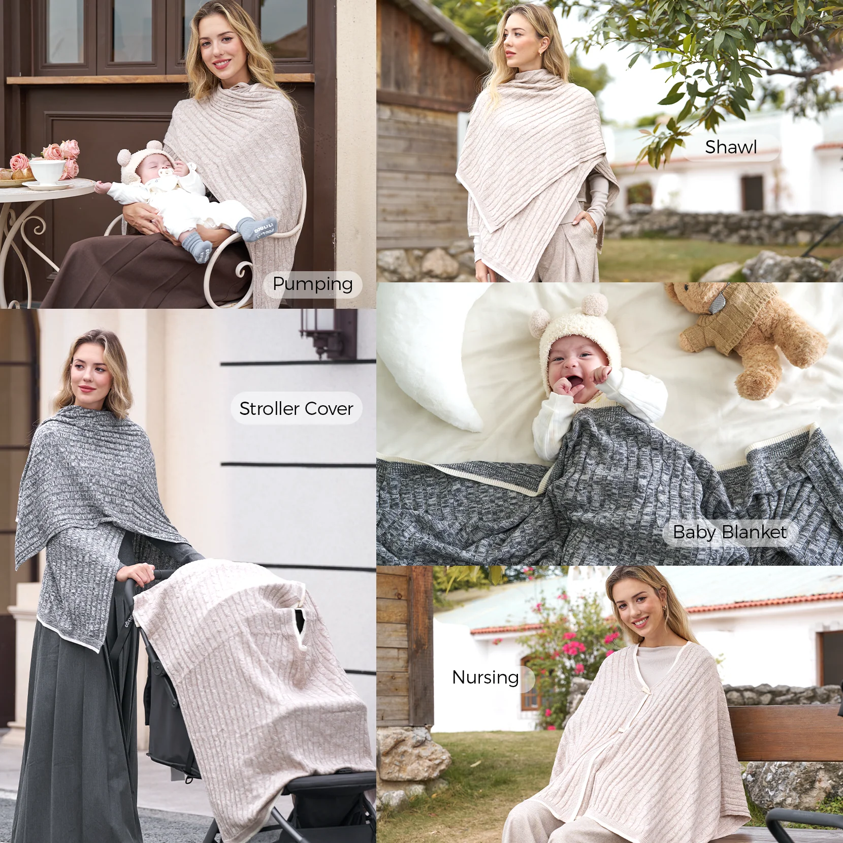 Momcozy Soft Knitted Blend Nursing Cover - Image 4
