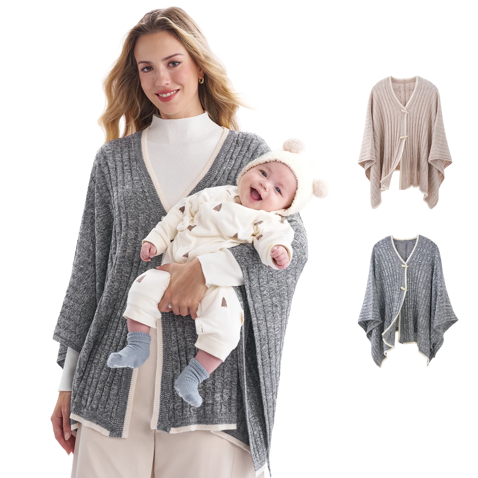 Momcozy Soft Knitted Blend Nursing Cover - Image 9