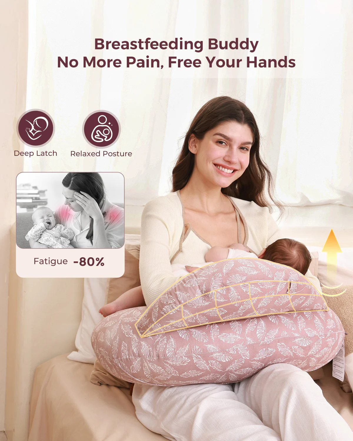 Multifunctional and Adjustable Nursing Pillow - Image 7