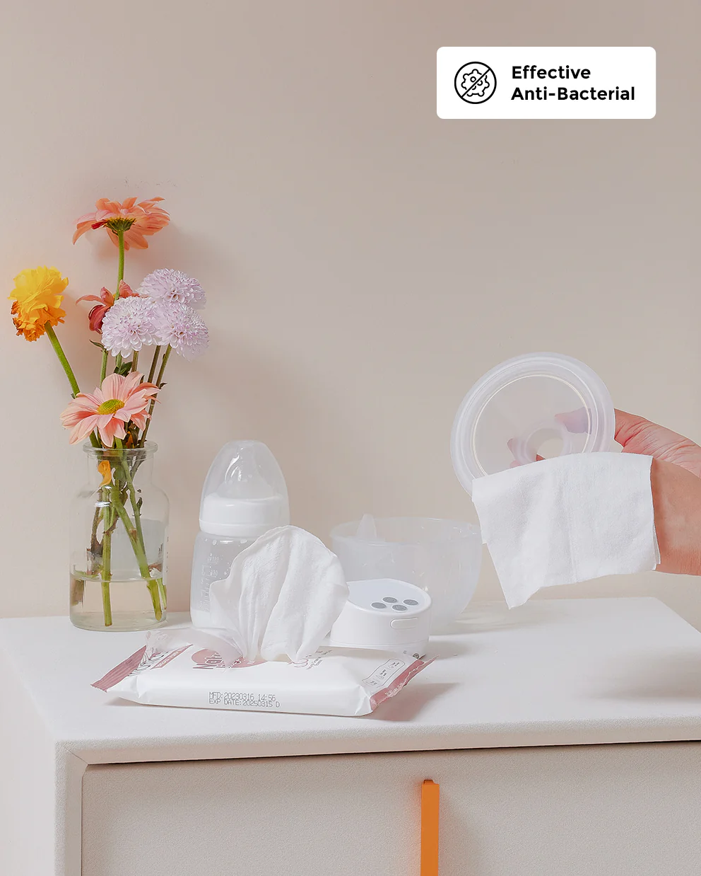 Natural Breast Pump Wipes - Safe & Convenient - Image 3