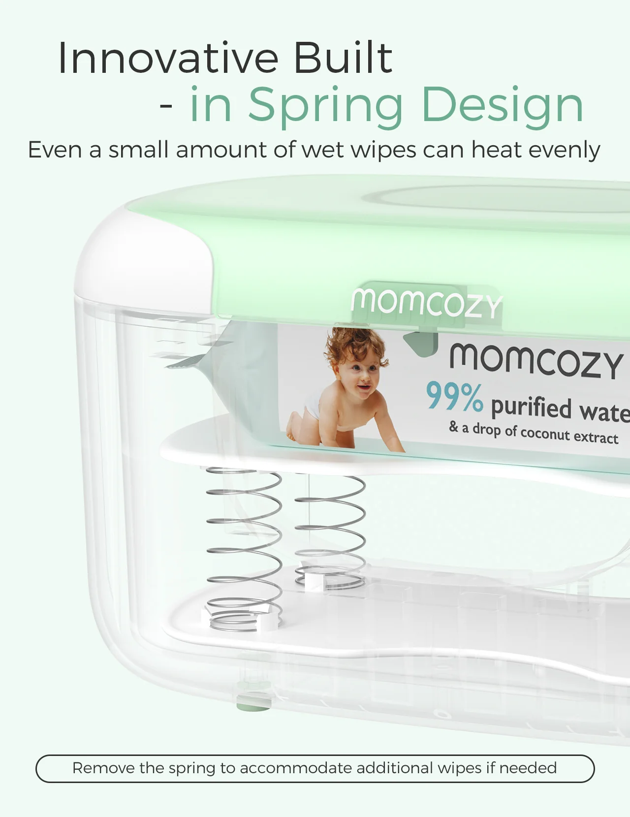 New Large Capacity Baby Wipe Warmer Compatible with 100pcs - Image 4