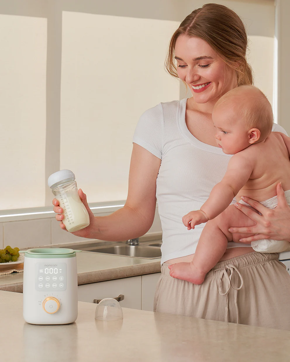 Nutri Smart Baby Bottle Warmer and 120 Count Breastmilk Storage Bags - Image 4