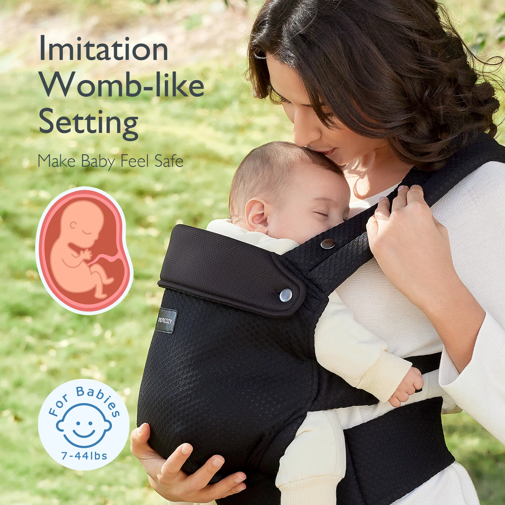 PureHug Baby Carrier - Ergonomic Cozy & Lightweight - Image 35