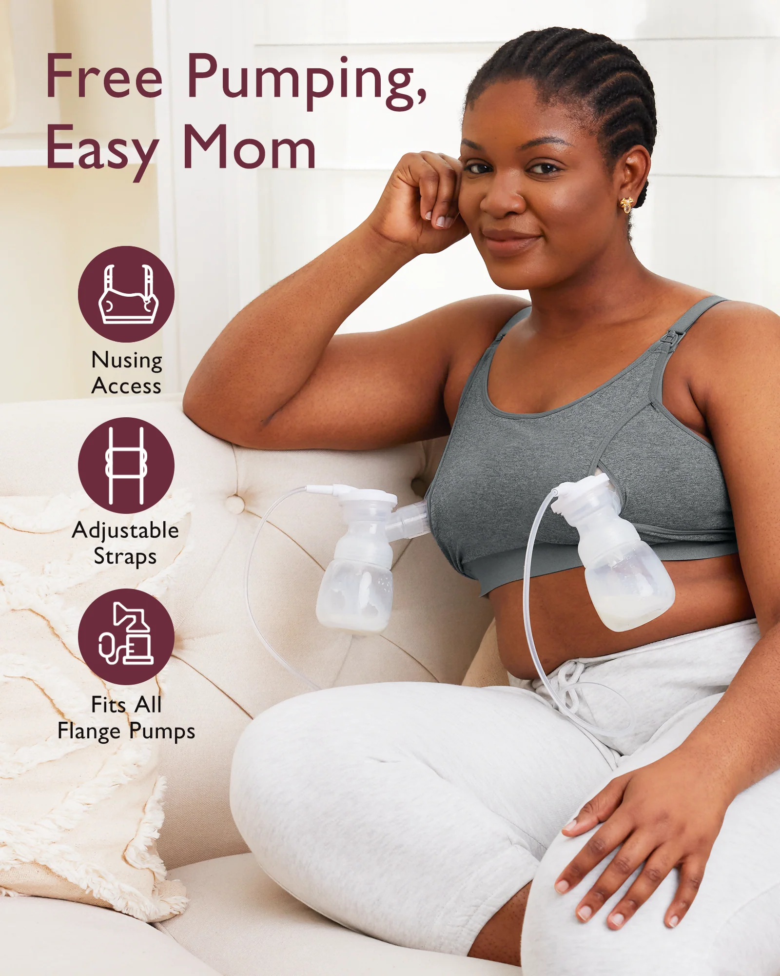 Original Hands-Free Pumping Bra | New Color - Image 13