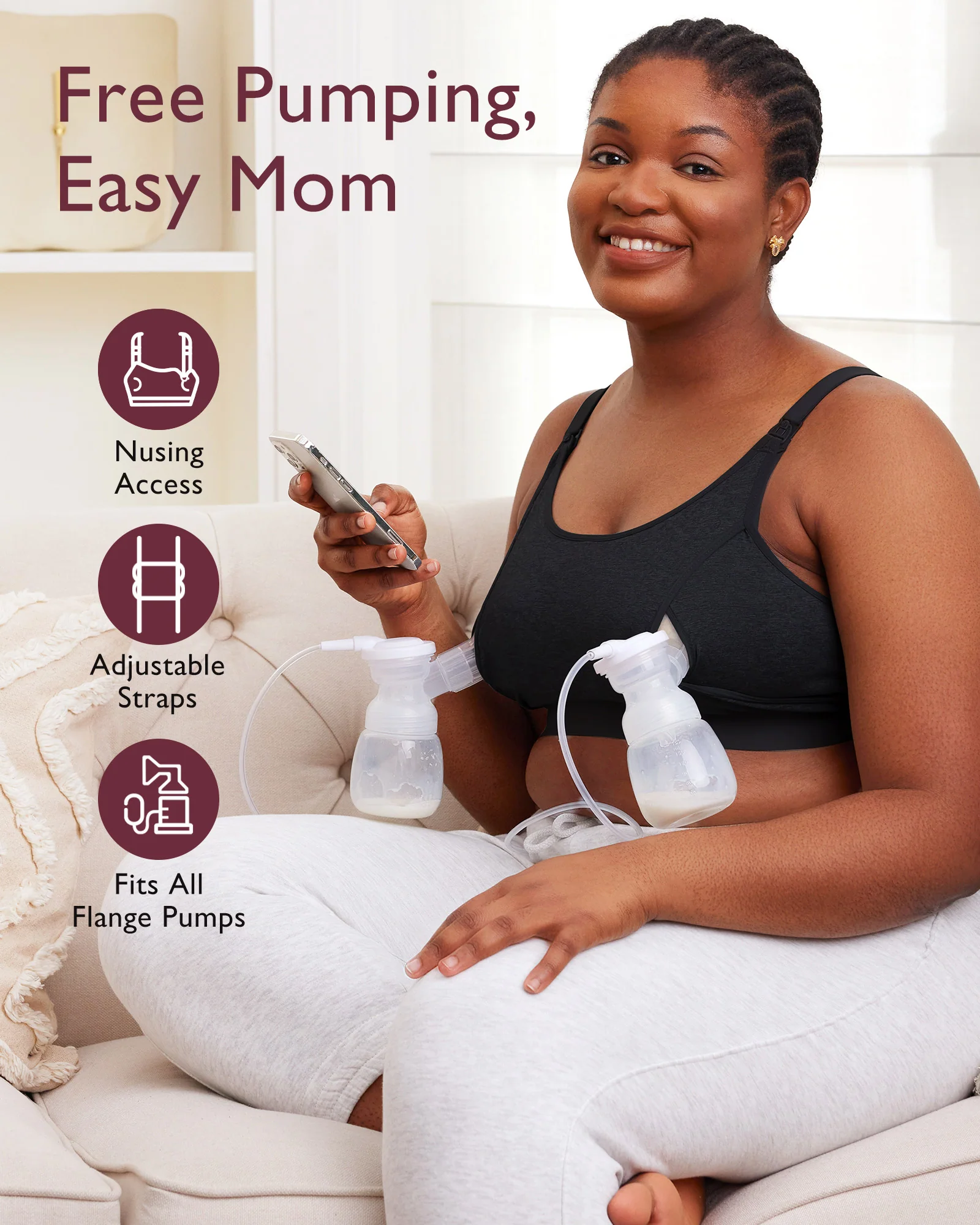 Original Hands-Free Pumping Bra | New Color - Image 3