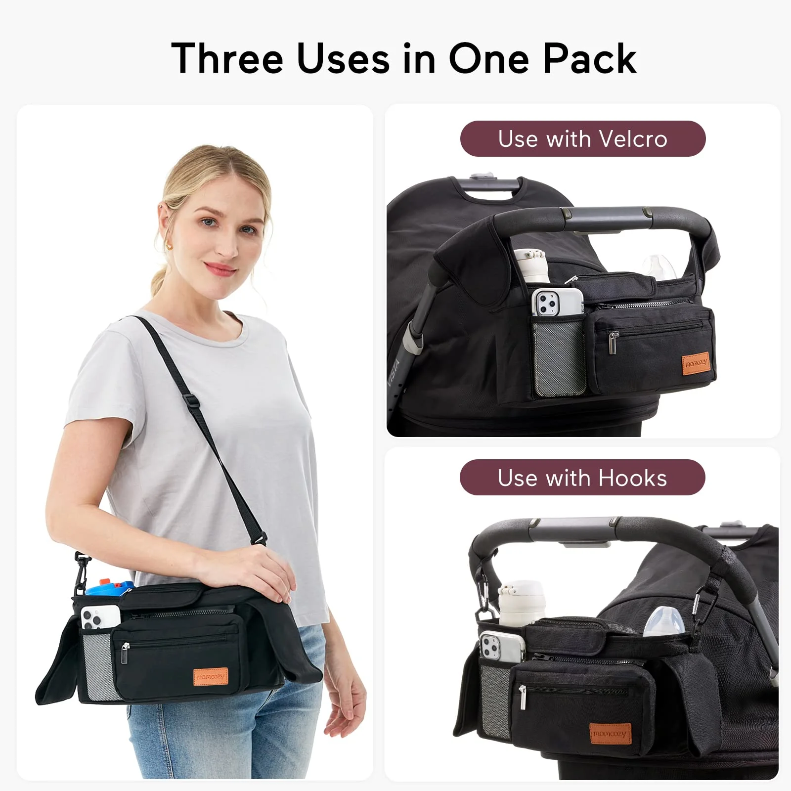 Momcozy Stroller Organizer - All-in-One Cup Holder & Pet Strollers - Image 11