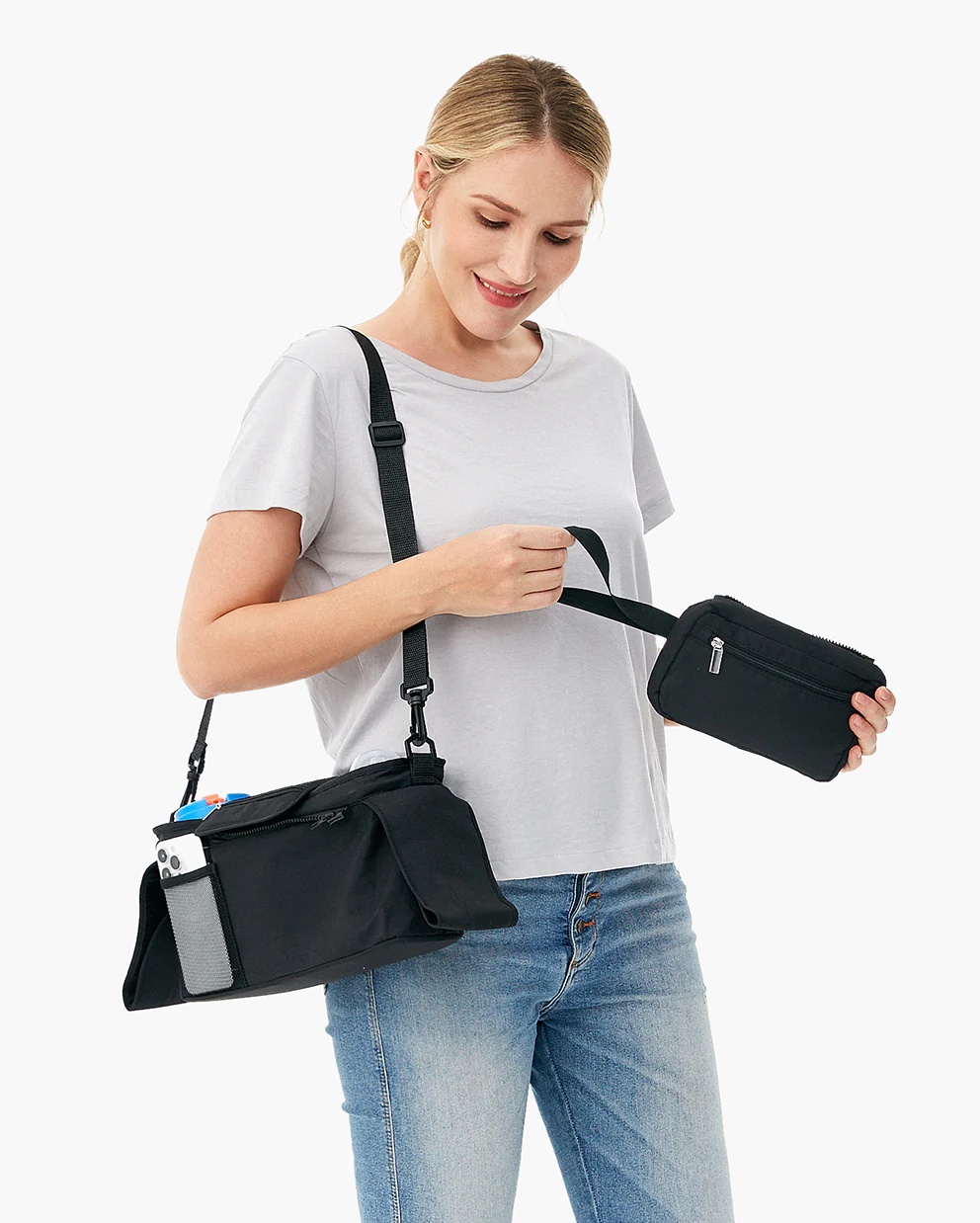 Momcozy Stroller Organizer - All-in-One Cup Holder & Pet Strollers - Image 10