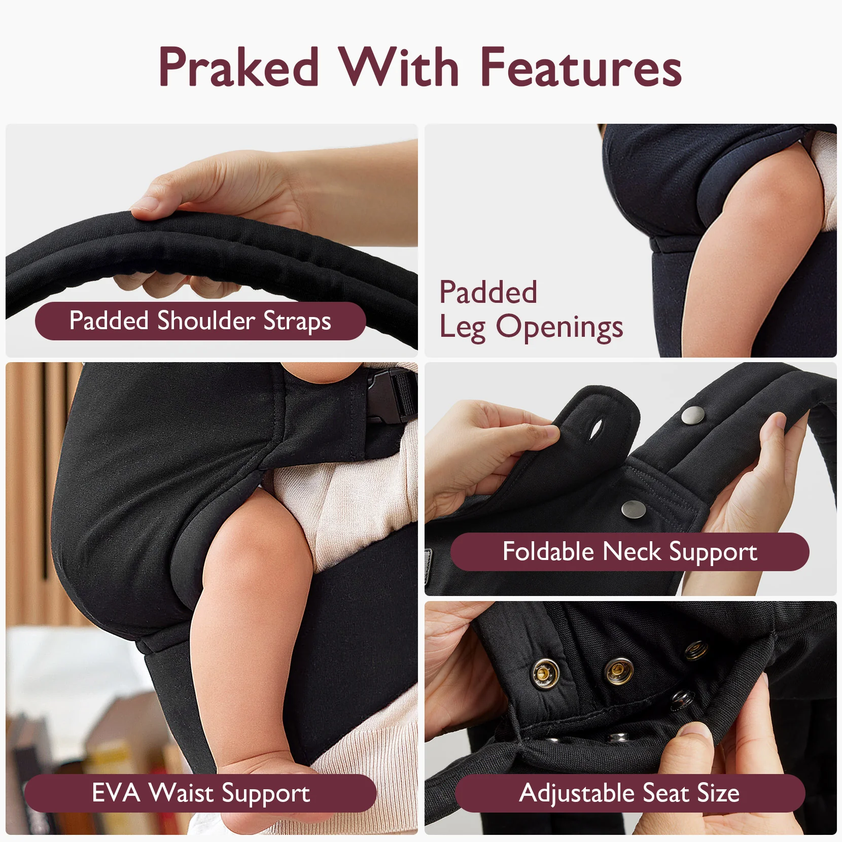 PureHug Baby Carrier - Ergonomic Cozy & Lightweight - Image 5