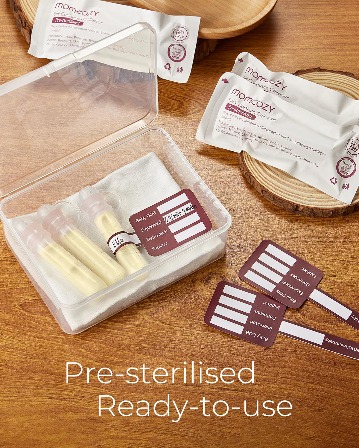 Postpartum Essentials Bundle: Hot and Cold Breast Pads & Colostrum Milk Collector - Image 5