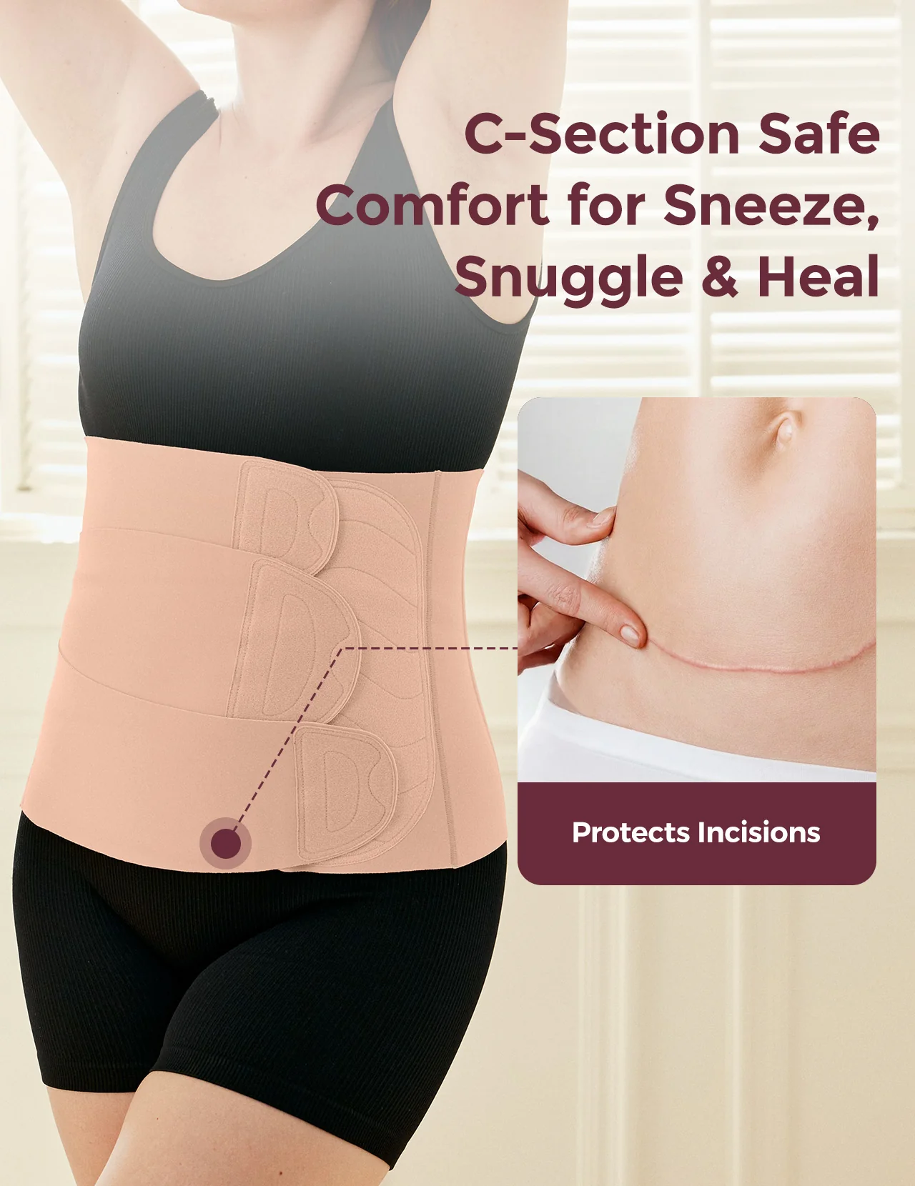 Momcozy Ergowrap™ Postpartum Belly Wrap - Postpartum Belly Band - Image 67