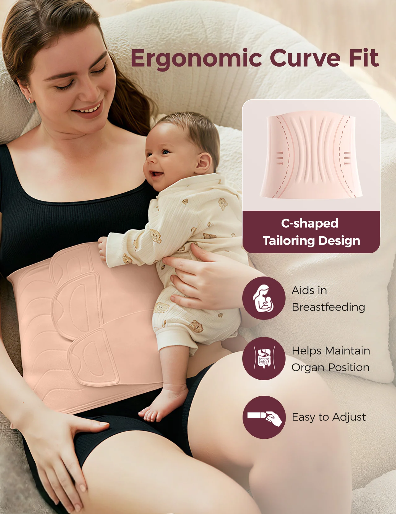 Momcozy Ergowrap™ Postpartum Belly Wrap - Postpartum Belly Band - Image 68
