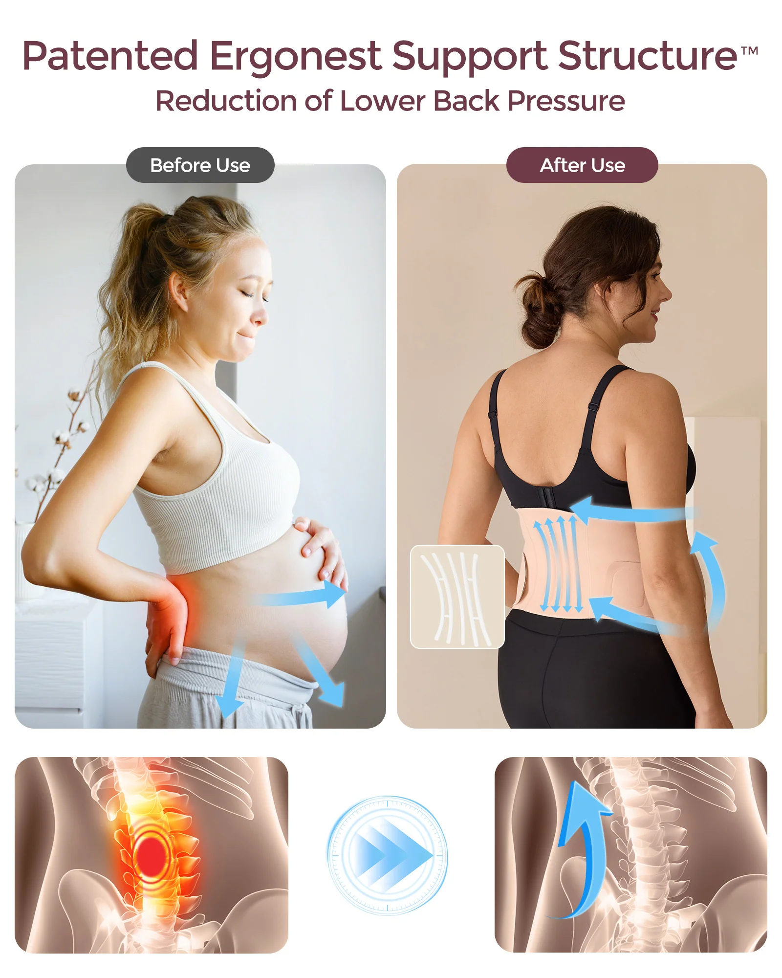 Pregnancy Comfort Bundle: Ergonest Belly Band and Huggable Body Pillow - Image 6