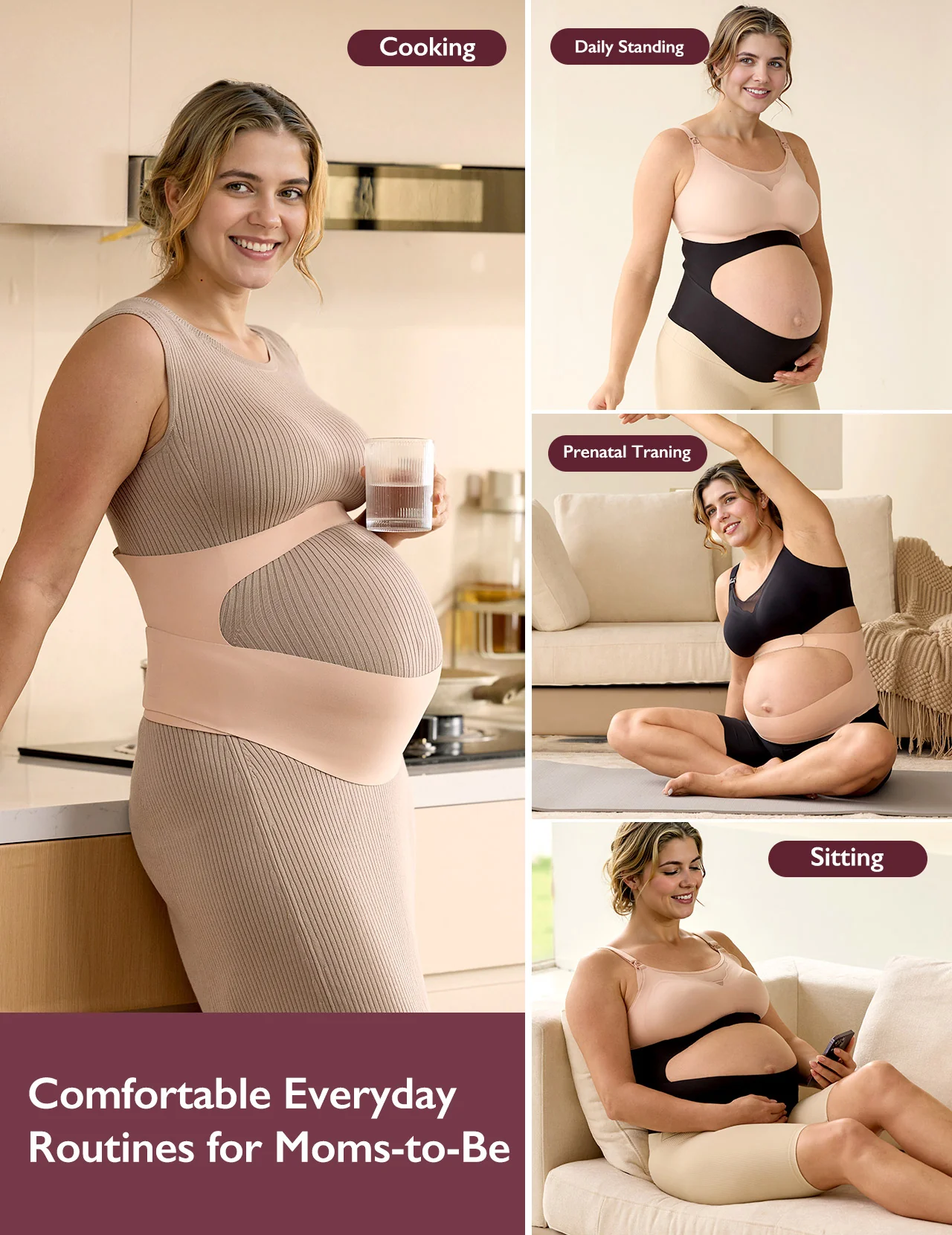 Pregnancy Comfort Bundle: Ergonest Belly Band and Huggable Body Pillow - Image 9