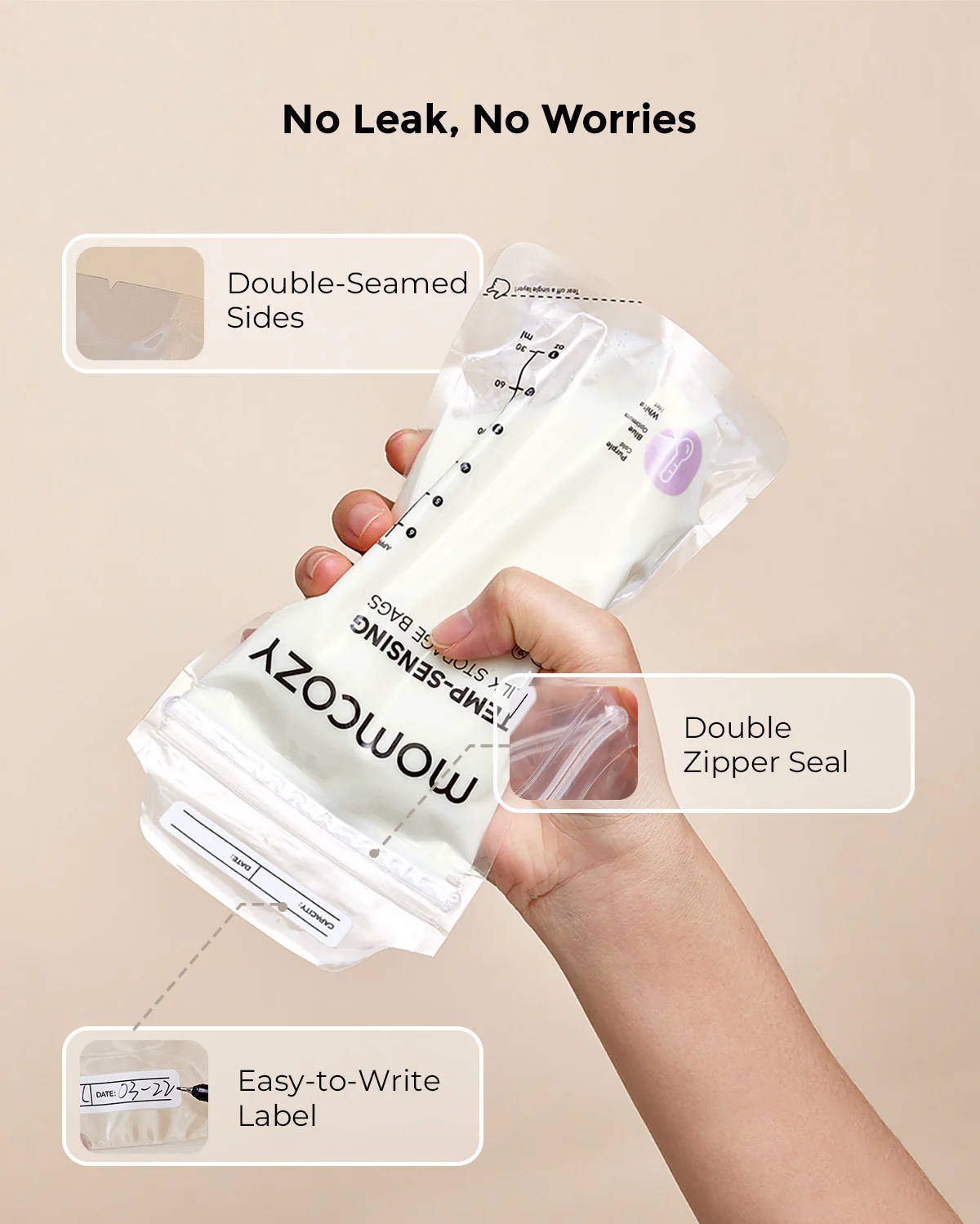 Pumping Essentials Bundle: Breast Pump Wipes, Reusable Breast Pads & Milk Storage Bags - Image 4
