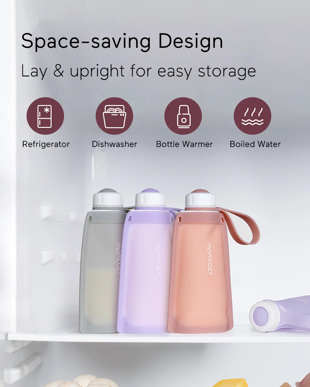 Reusable Silicone Breastmilk Storage Bags 5pcs - Image 23