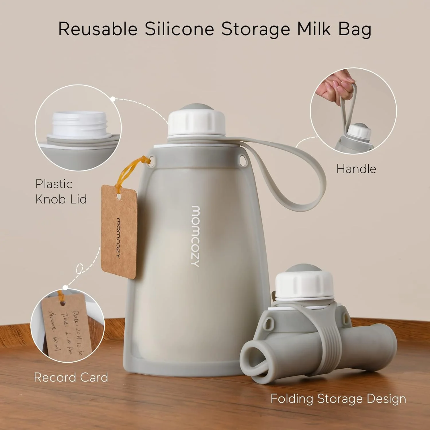 Reusable Silicone Breastmilk Bags for Breastfeeding - Image 2