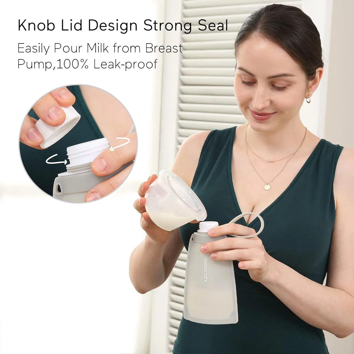 Reusable Silicone Breastmilk Bags for Breastfeeding - Image 4