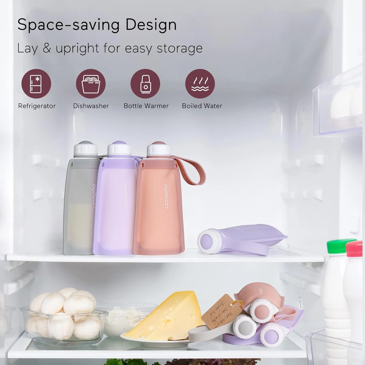 Reusable Silicone Breastmilk Bags for Breastfeeding - Image 5