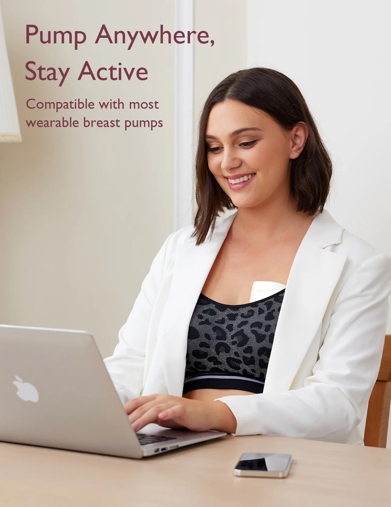 Ultra Soft Seamless Nursing Bra YN21 & DEX - 4-in-1 Hands Free Seamless Stretch Fabric Pumping Bra Bundle - Image 13