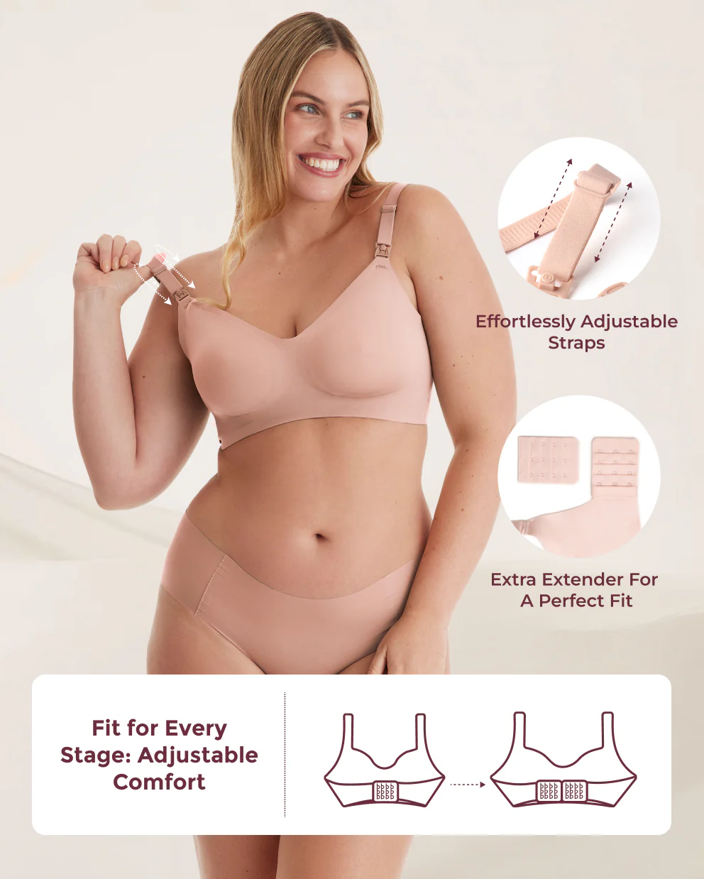 Ultra Soft Seamless Nursing Bra YN21 - Image 12