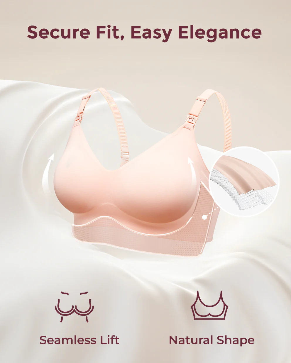 Ultra Soft Seamless Nursing Bra YN21 - Image 10